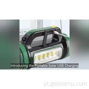 Luz de acampamento solar compacto com a tecnologia LED COB